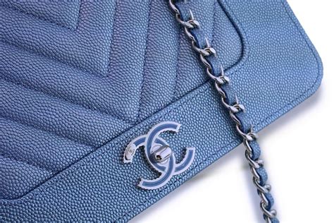 chanel wallet on chain light blue|chanel woc online shop.